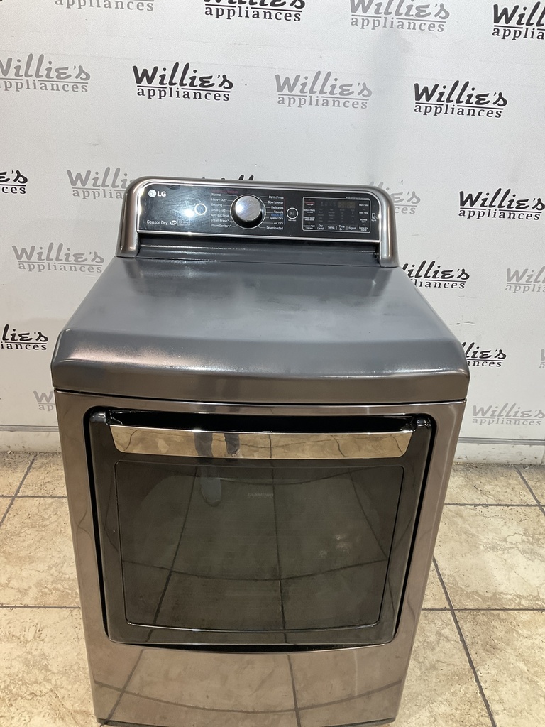 Lg Electric Dryer 220volts (30 AMP) 27inches {3 prong} (black stainless)