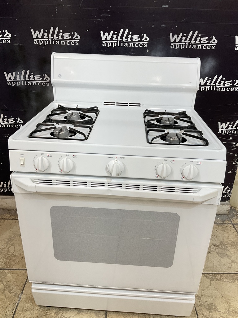 Ge Natural Gas Stove 30inches (White) 