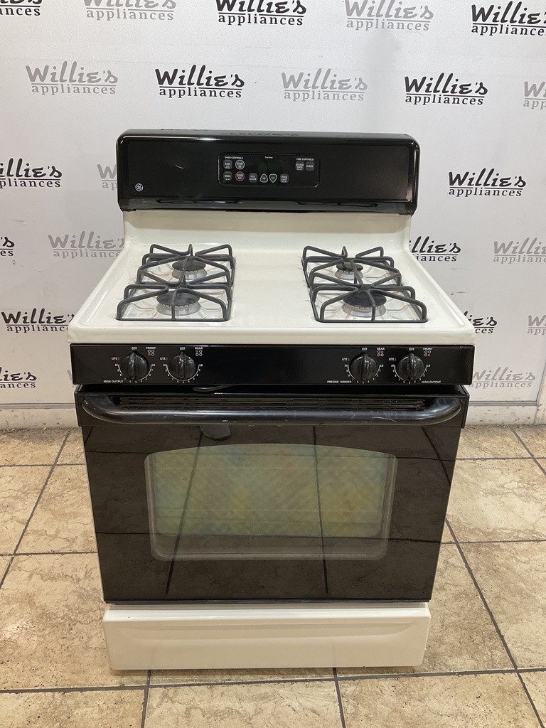 Ge Natural Gas Stove 30inches (Bisque/black) 