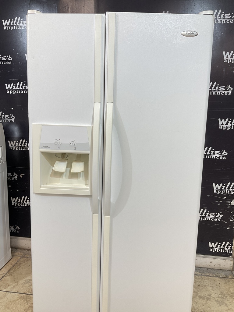 Whirlpool Refrigerator Side by Side 36x69 1/2” (white)