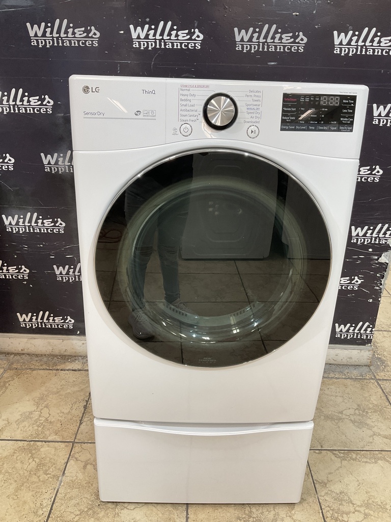 Lg Electric Dryer 220volts (30 AMP) 27inches {4 prong} (White) 