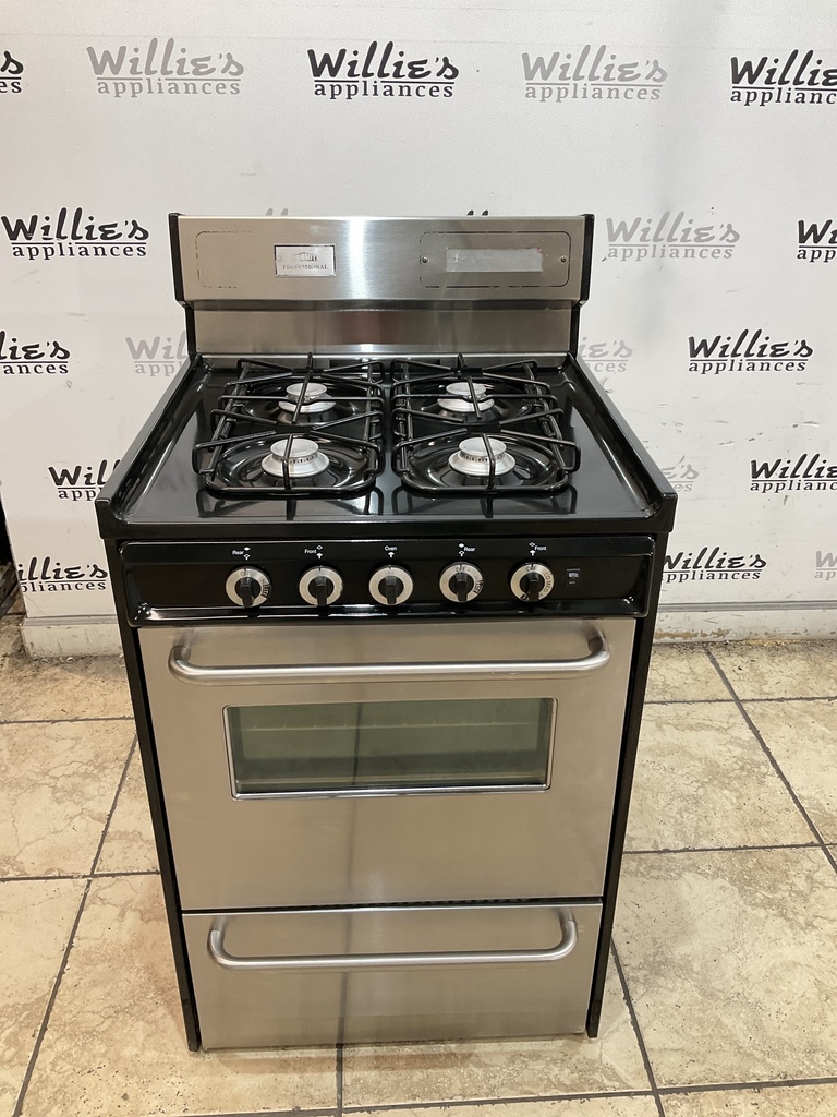 Summit Natural Gas Stove 24inches (Stainless Steel) 