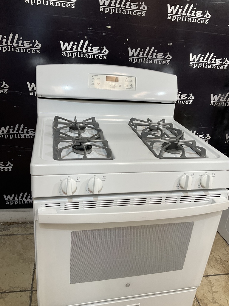 Ge Natural Gas Stove 30inches (white)