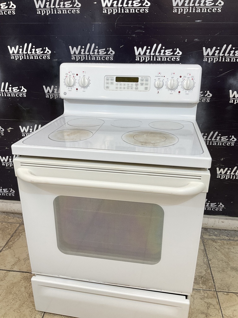 Ge Electric Stove 220volts (40/50 AMP) 30inches {3 prong} (White) 