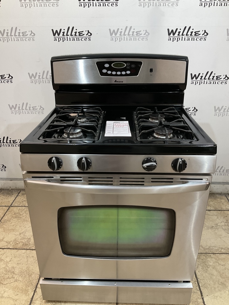 Amana Natural Gas Stove 30inches (Stainless Steel) 