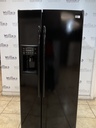 Ge Refrigerator Side by Side 33x69 1/2” (Black) 