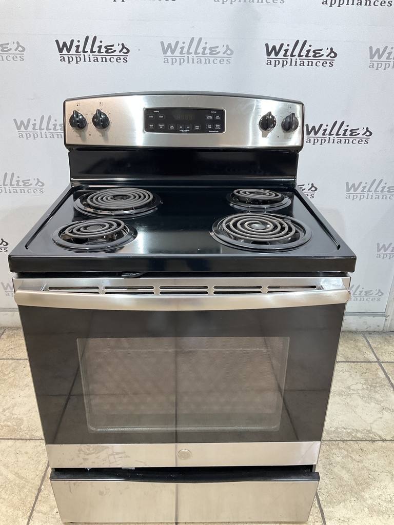 Ge Electric Stove 220volts (40/50 AMP) 30inches {no cord} (stainless steel) 