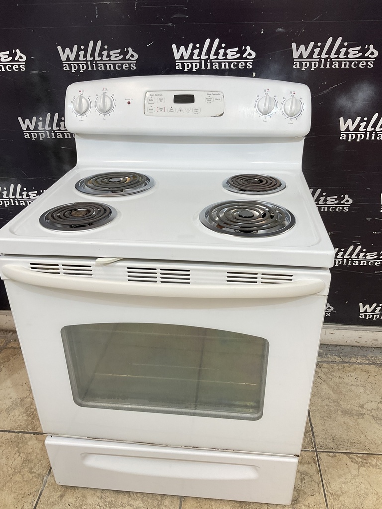 Ge Electric Stove 220volts (40/50 AMP) 30inches {no cord} (White) 