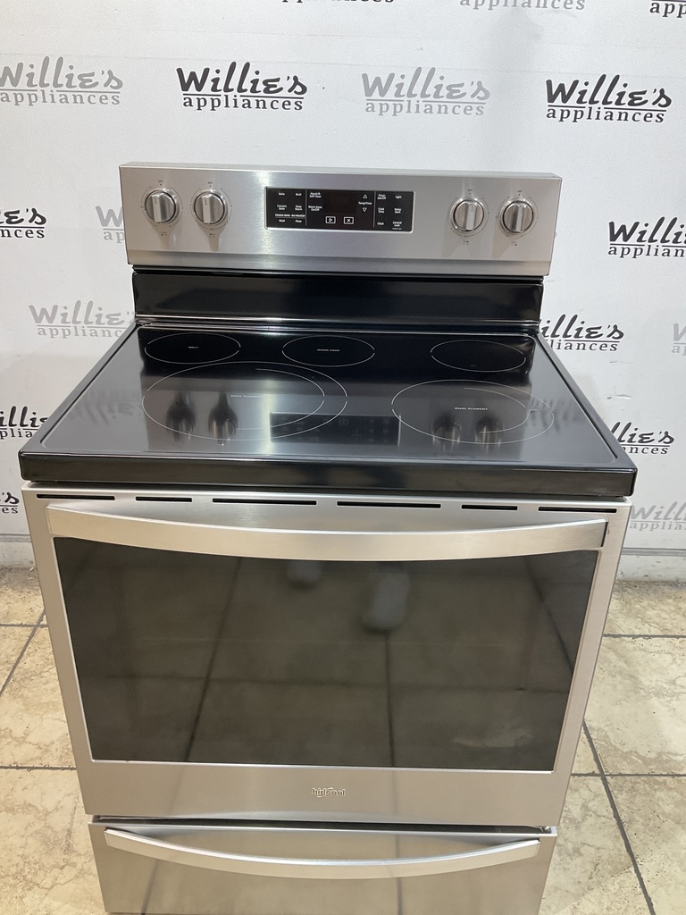Whirlpool Electric Stove 220volts (40/50 AMP) 30inches {3 prong} (Stainless steel) 
