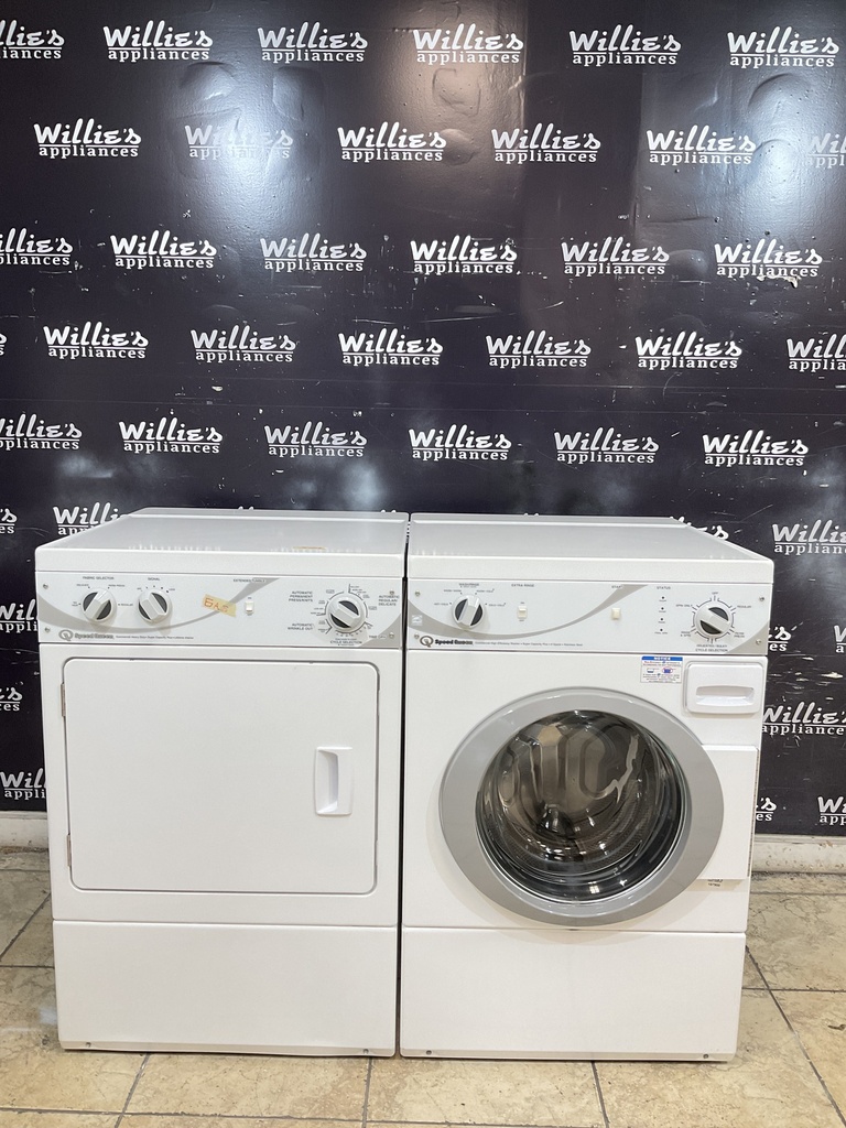Speed Queen Natural Gas Set Washer/Dryer 27/27inches (White) 