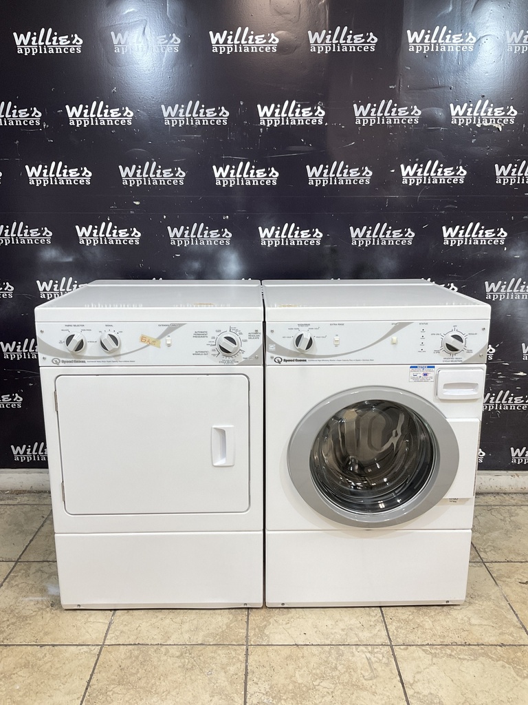 Speed Queen Natural Gas Set Washer/Dryer 27/27inches (White) 