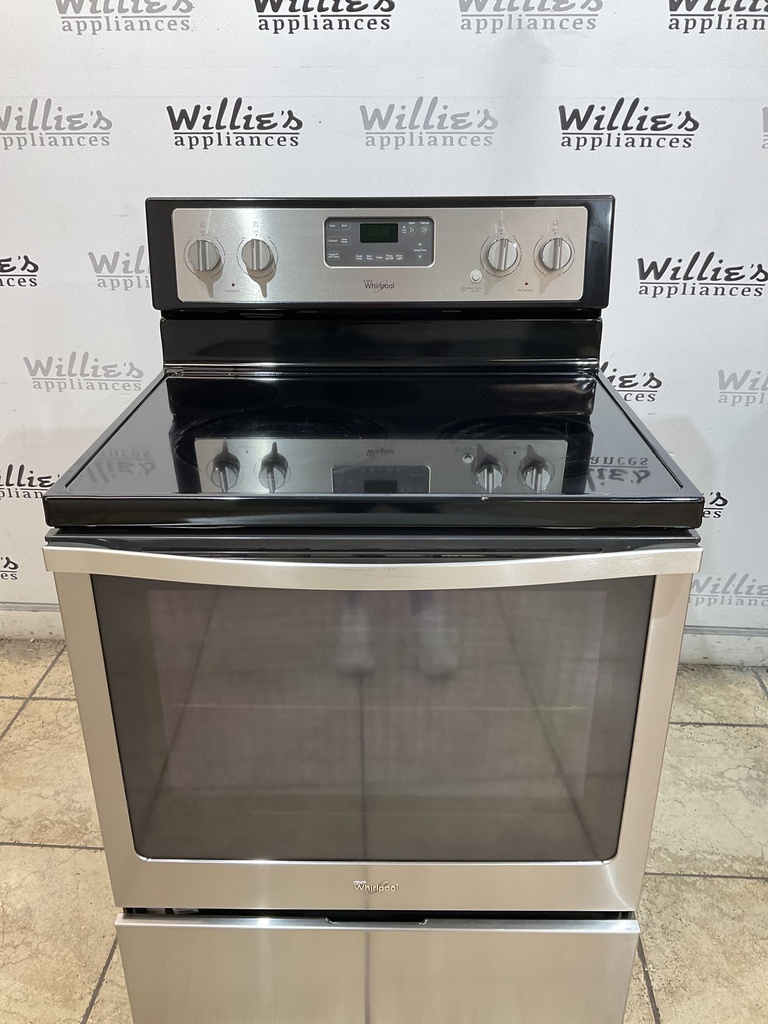 Whirlpool Electric Stove 220volts (40/50 AMP) 30inches {no cord} (Stainless steel) 