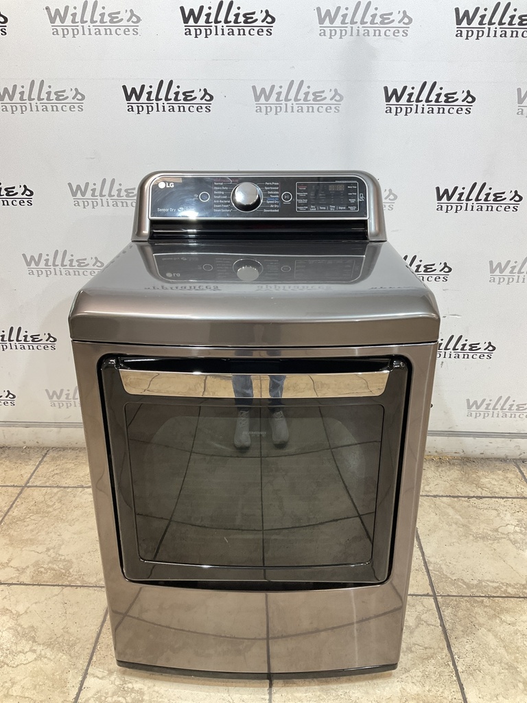 Lg Electric Dryer 220volts (30 AMP) 27inches {3 prong} (Dark Grey) 