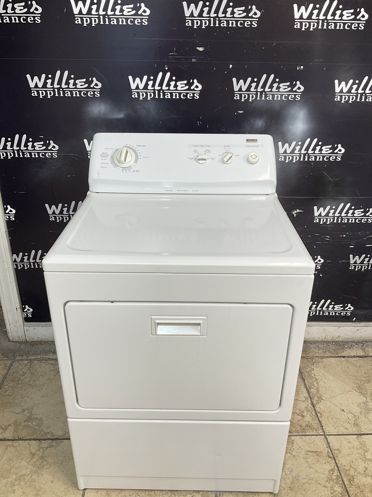 Kenmore Electric Dryer 220volts (30 AMP) 27inches {3prong} (White) 