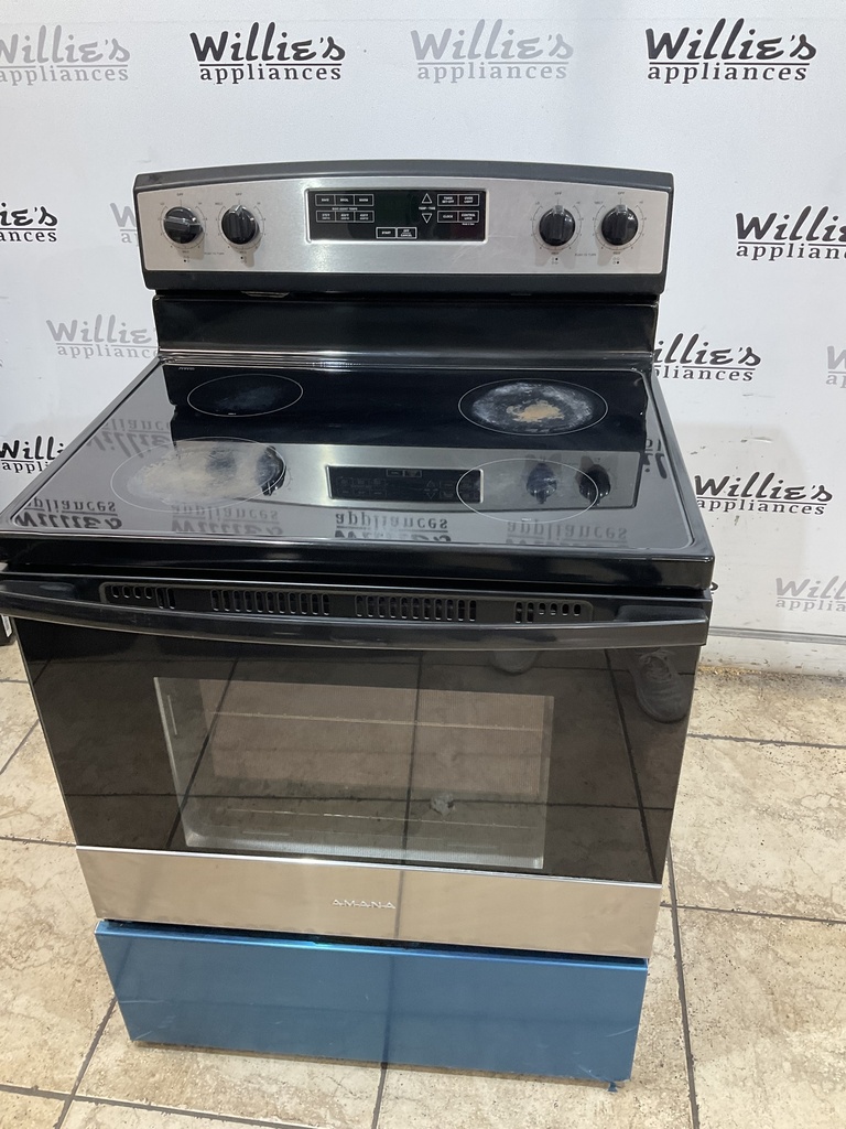 Amana Electric Stove 220volts (40/50 AMP) 30inches {3 prong} (Stainless steel) 
