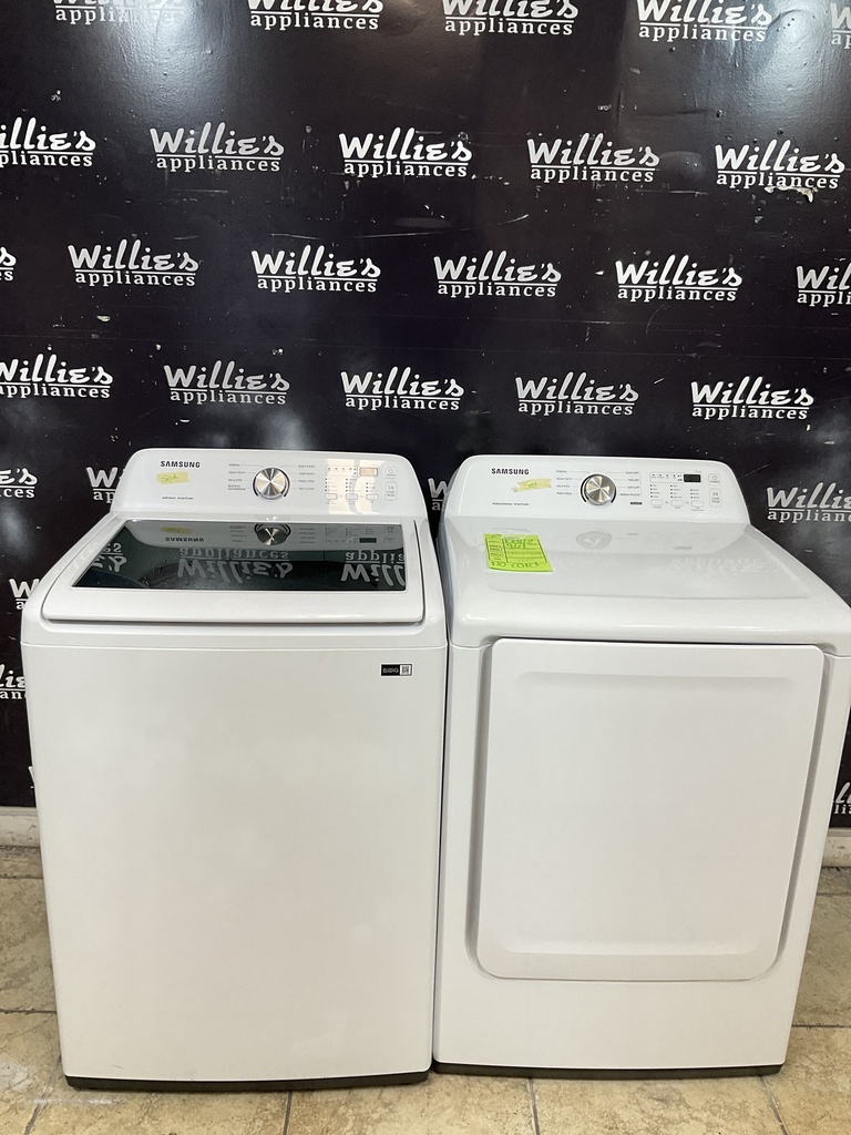 Lg Electric Set Washer/Dryer 220volts (30 AMP) 27/27inches {no cord} (White) 