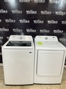 Lg Electric Set Washer/Dryer 220volts (30 AMP) 27/27inches {no cord} (White) 