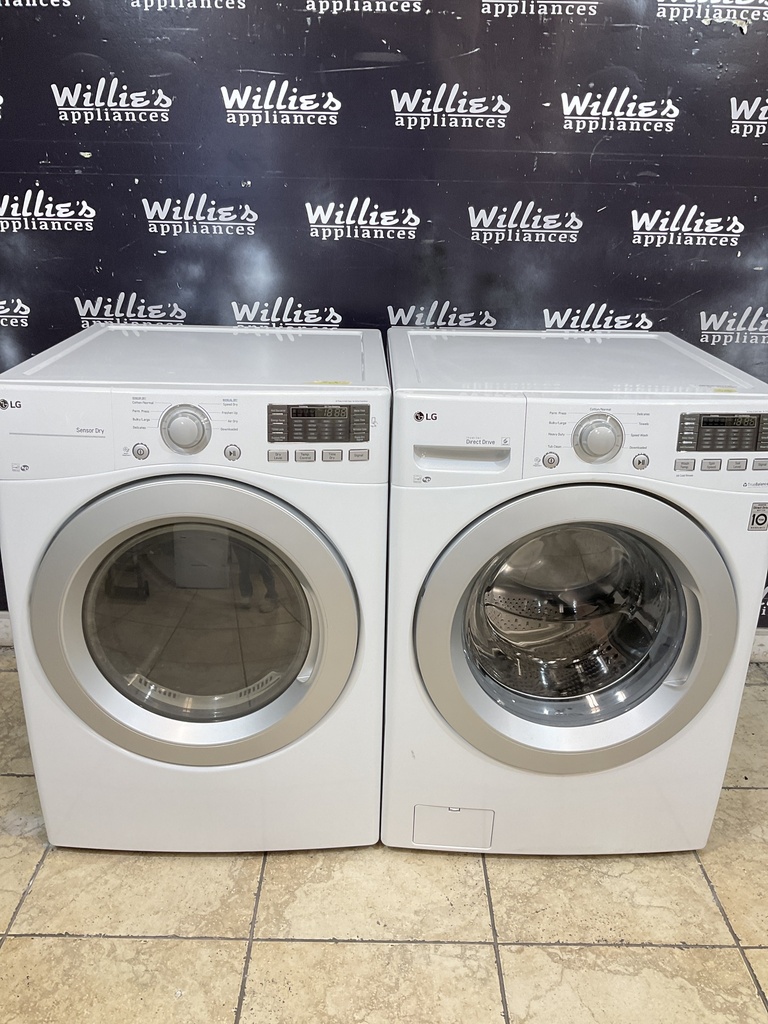 Lg Electric Set Washer/Dryer Front-load 220volts (30 AMP) 27/27inches {3 prong}  (White)