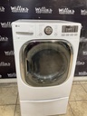 Lg Electric Dryer 220volts (30 AMP) 27inches {no cord} (White) 