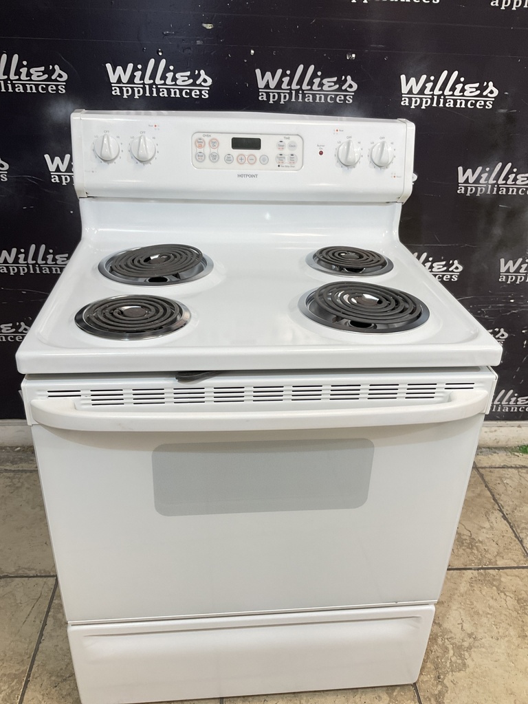 Hotpoint Electric Stove 220volts (40/50 AMP) 30inches {no cord} (White) 