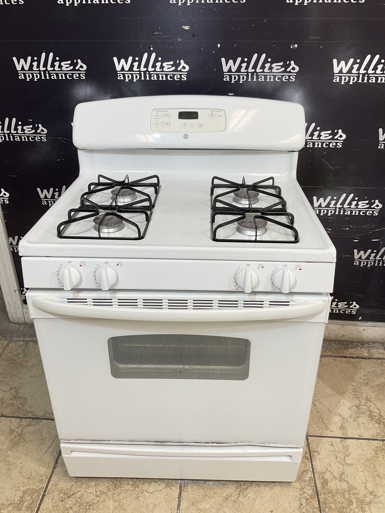 Ge Natural Gas Stove 30inches (white) 