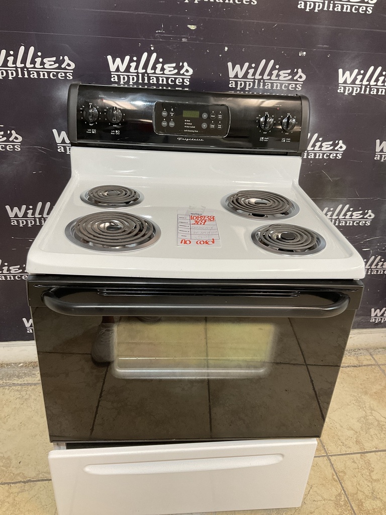Frigidaire Electric Stove 30inches {no cord} (White/Black)