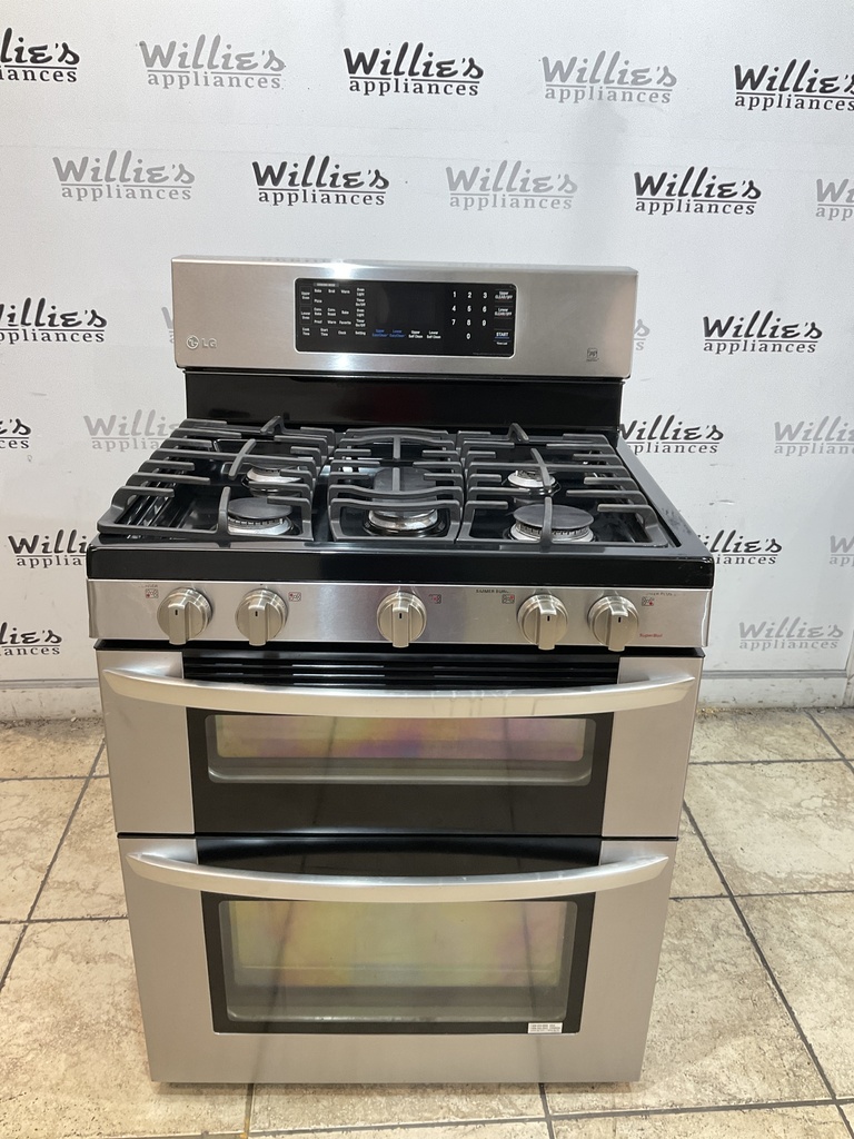 Lg Natural Gas Stove Double Oven 30inches (Stainless Steel) 