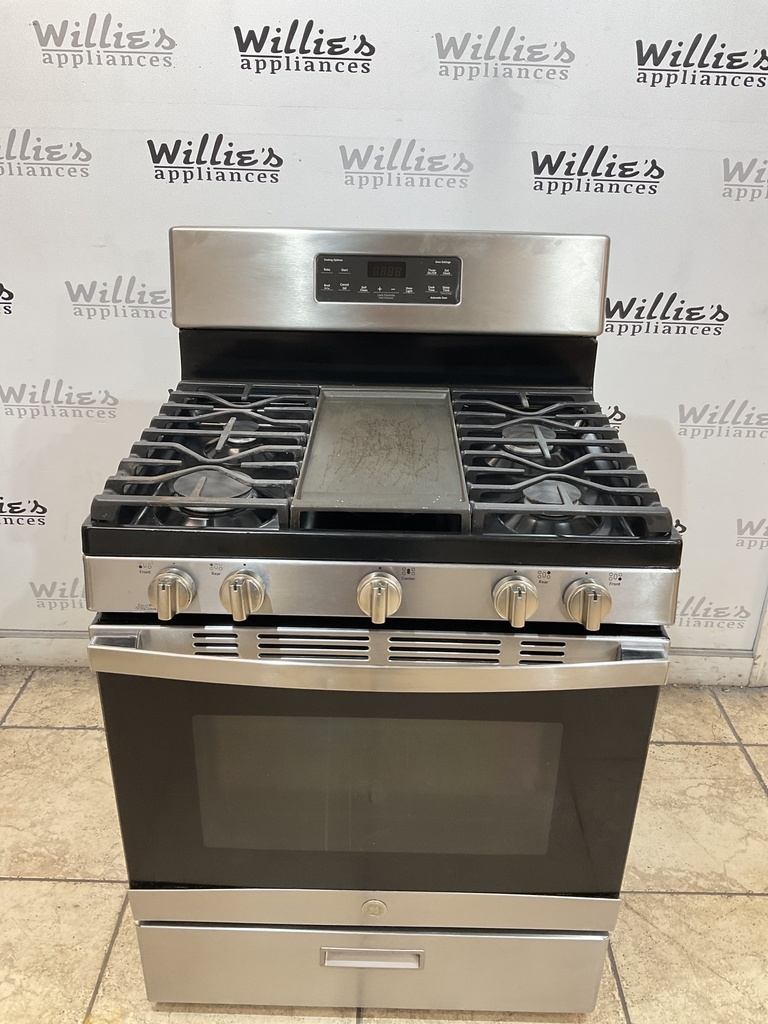 Ge Natural Gas Stove 30inches (Stainless Steel) 