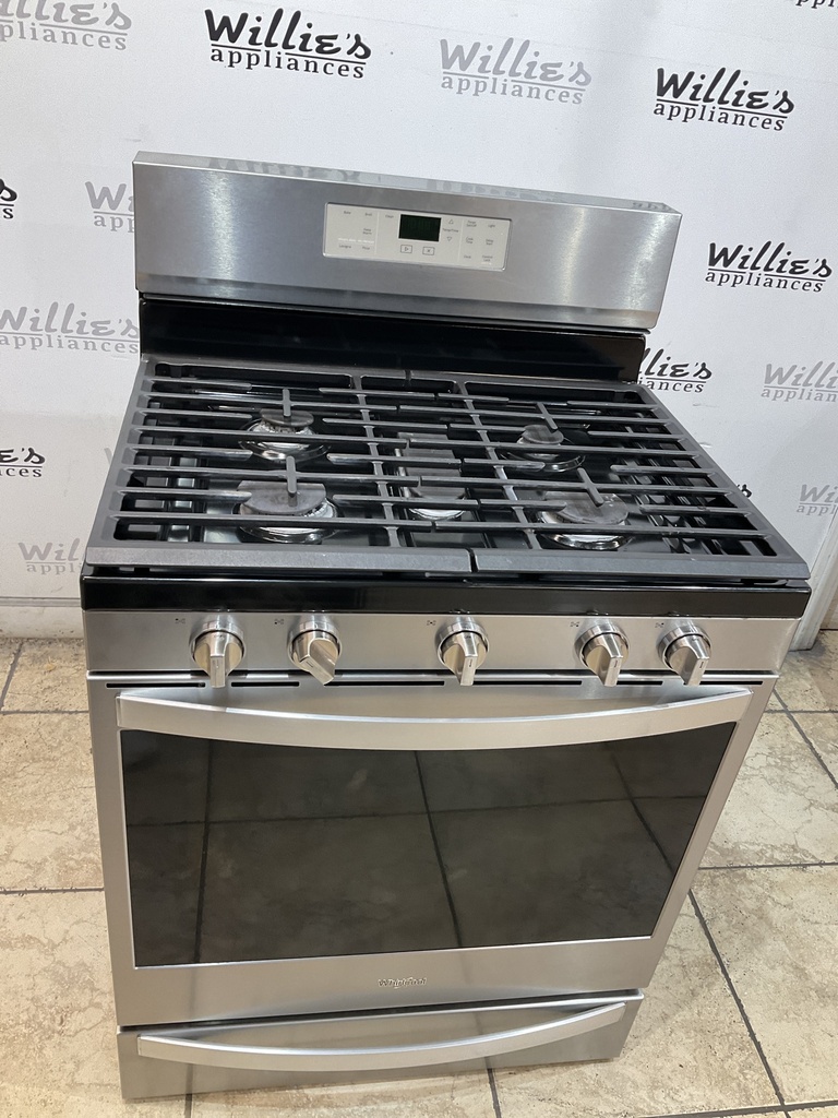 Whirlpool Natural Gas Stove 30inches (Stainless Steel) 