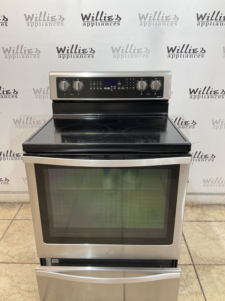 Whirlpool Electric Stove 220volts (40/50 AMP) 30inches {no cord} (Stainless steel)