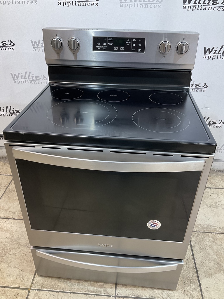 Whirlpool Electric Stove 220volts (40/50 AMP) 30inches {4 prong} (Stainless steel) 