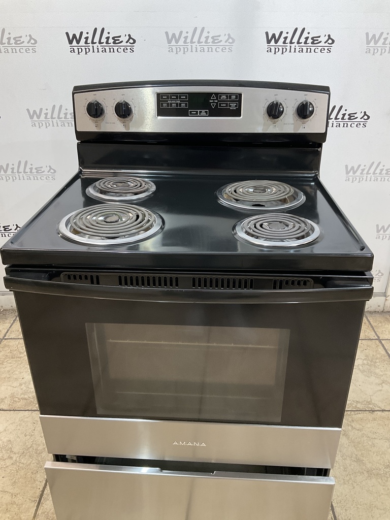 Amana Electric Stove 220volts (40/50 AMP) 30inches {no cord} (Stainless steel) 