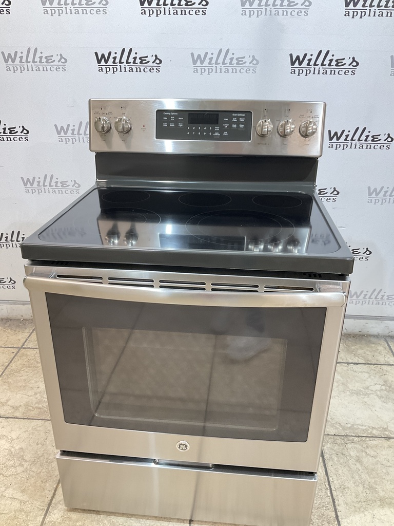Ge Electric Stove 220volts (40/50 AMP) 30inches {4 prong} (Stainless steel) 