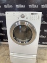 Lg Electric Dryer 220volts (30 AMP) 27inches {4 prong} (White)