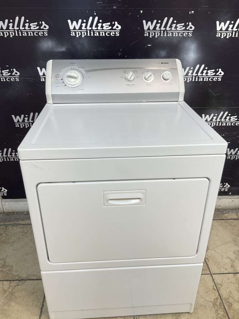 Kenmore Electric Dryer 220volts (30 AMP) 29inches {no cord} (White)