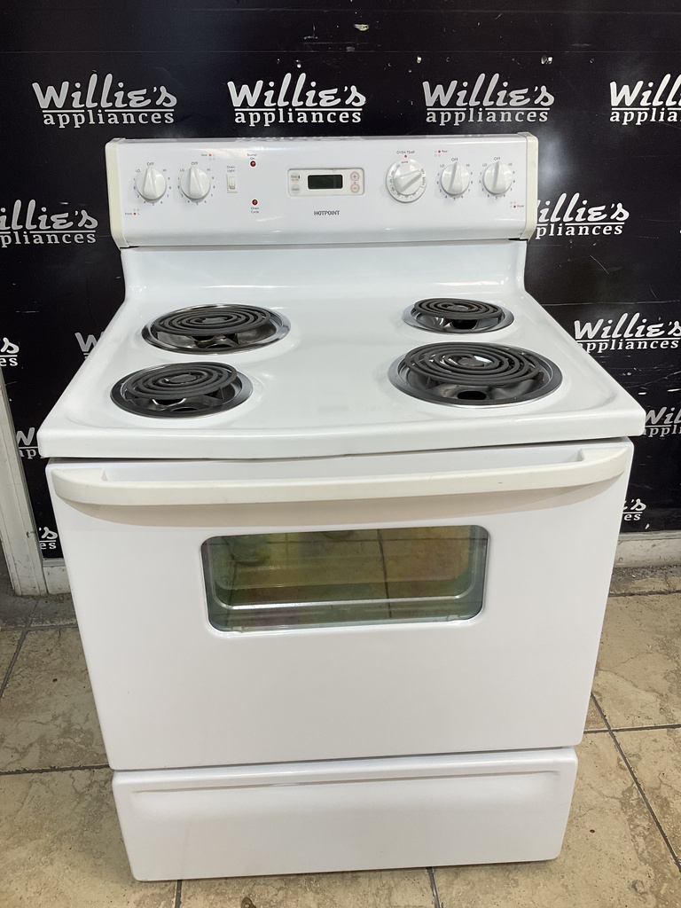 Hotpoint Electric Stove 220volts (40/50 AMP) 30inches {no cord} (White) 