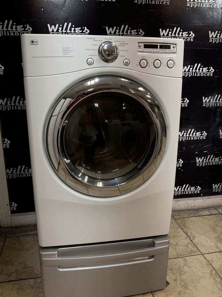 Lg Electric Dryer 220volts (30AMP) 27inches {no cord} (white) 