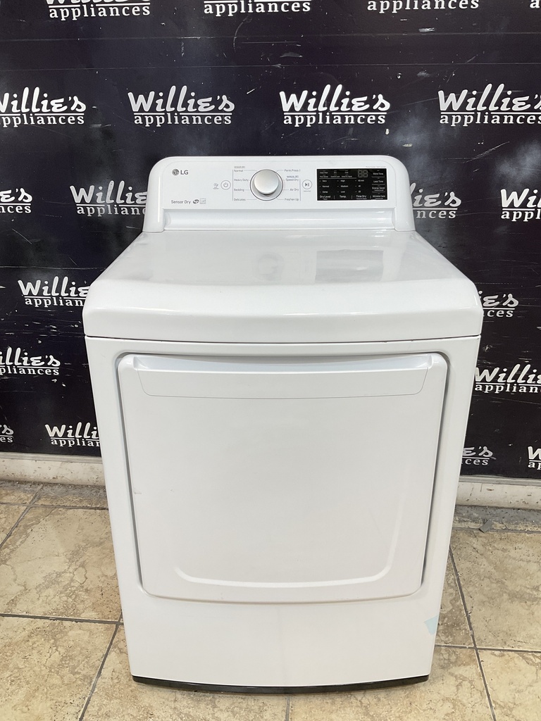 Lg Electric Dryer 220volts (30 AMP) 27inches {no cord} (White) 