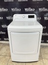Lg Electric Dryer 220volts (30 AMP) 27inches {no cord} (White) 
