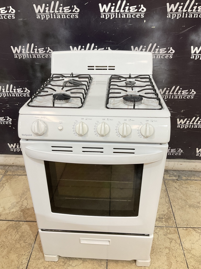 Hotpoint Used Natural Gas Stove 24inches (White) 