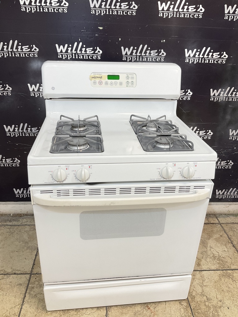 Ge Gas Propane Stove 30inches (White) 