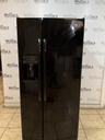 Ge Refrigerator Side by Side 36x69 1/2” (Black) 