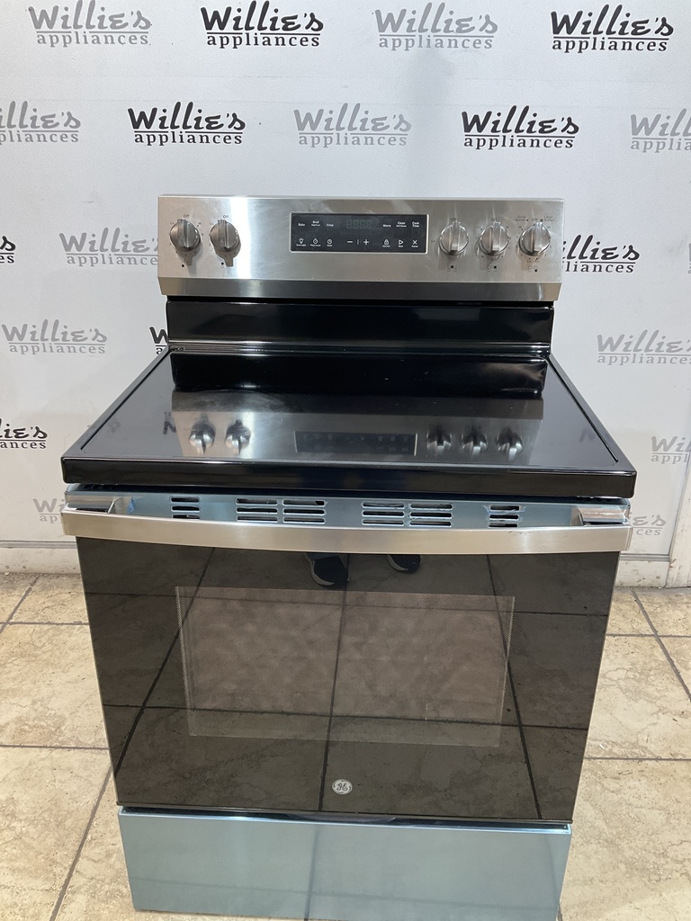 Ge Electric Stove 220volts (40/50 AMP) 30inches {4 prong} (Stainless Steel)