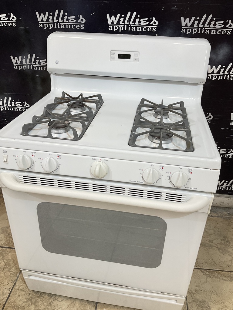 Ge Natural Gas Stove 30inches (White) 