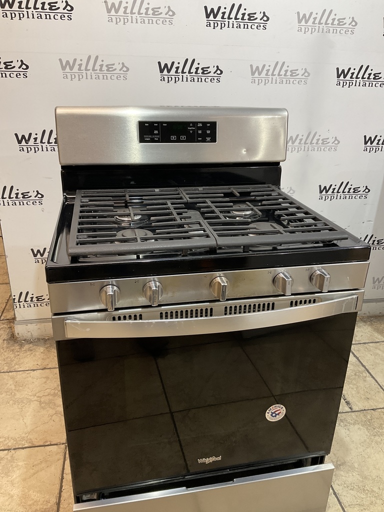 Whirlpool Natural Gas Stove 30inches (Stainless Steel) 