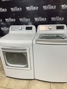 Lg Electric Set Washer/Dryer 220volts (30 AMP) 27inches {3 prong} (White)