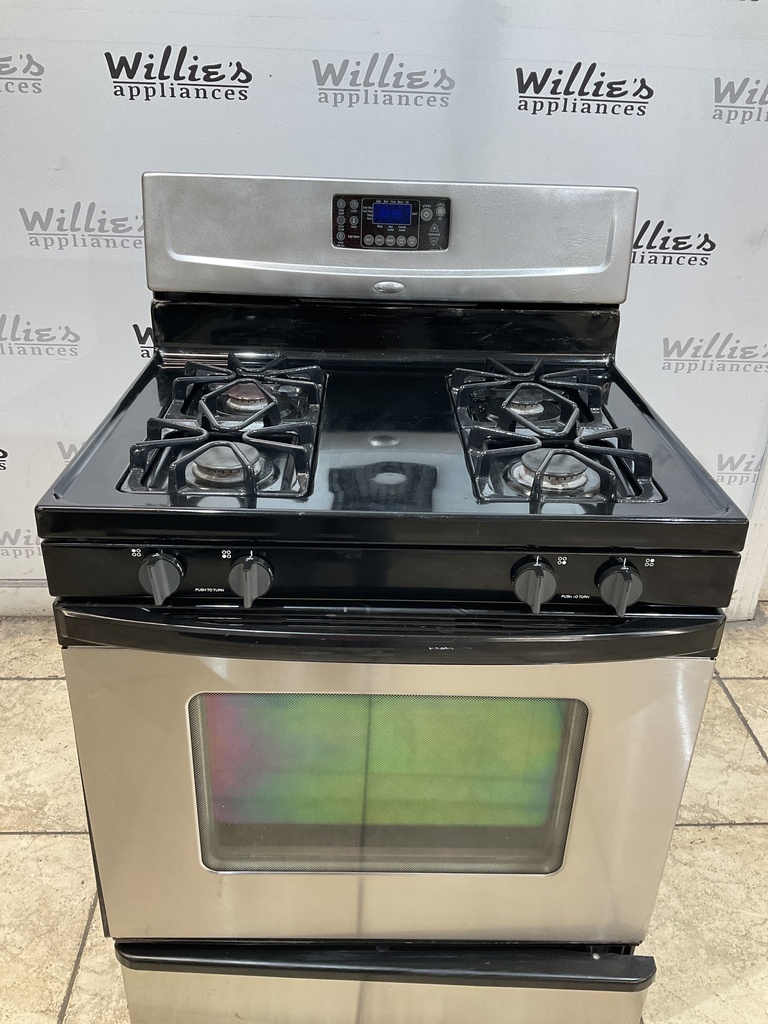 Whirlpool Natural Gas Stove 30inches (Stainless Steel) 