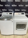 Lg Electric Set Washer/Dryer 27inches 220volts (30 AMP) {3 prong} (White) 