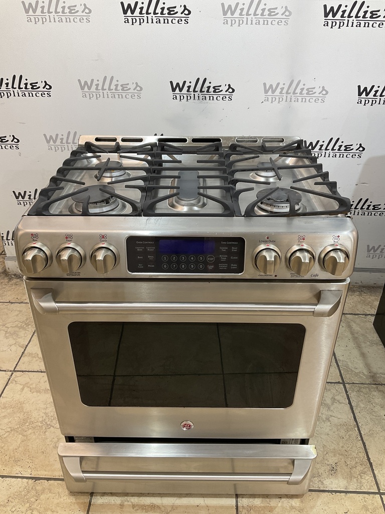 Ge Cafe Natural Gas Stove 30inches (Stainless Steel) 