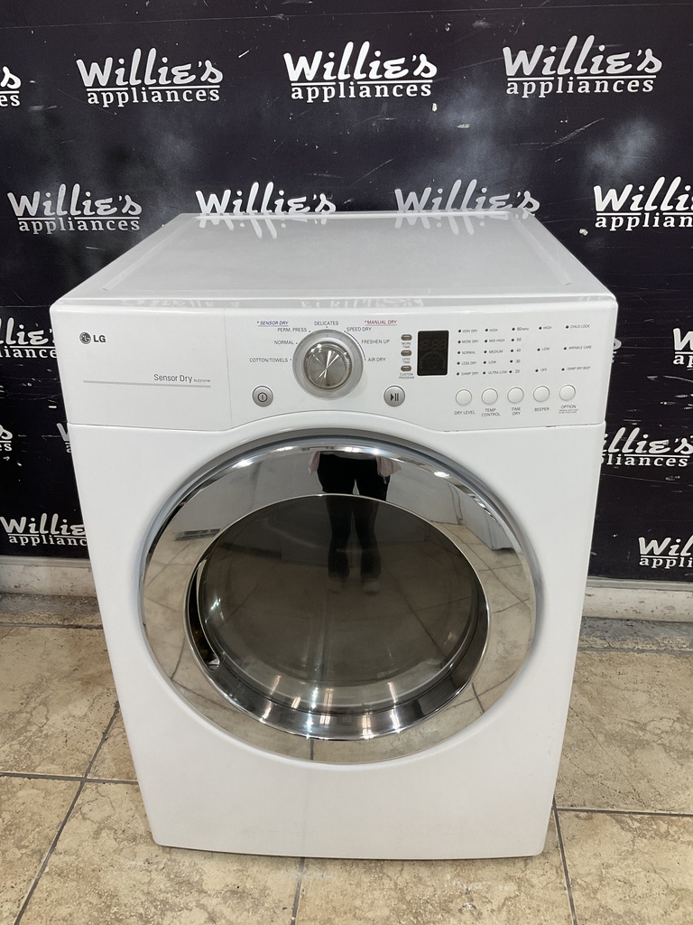 Lg Electric Dryer 220volts (30 AMP) 27inches {no cord} (White) 